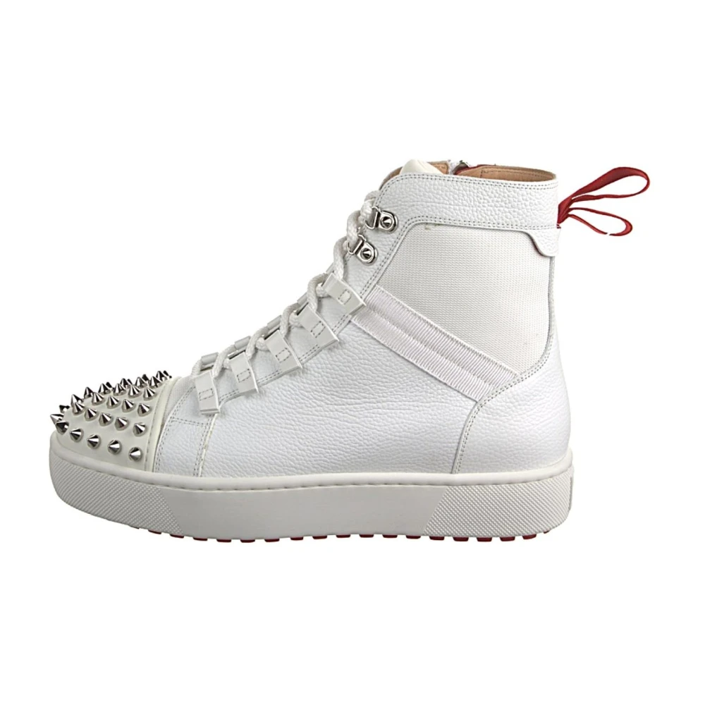 Christian Louboutin White Sneakers, Male, 9 Uk, Scarpa