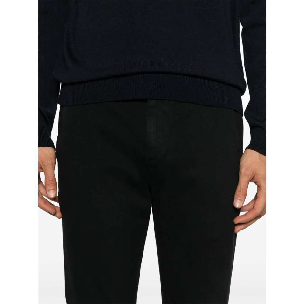 Dondup Zwarte Stijlvolle Broek Black Heren
