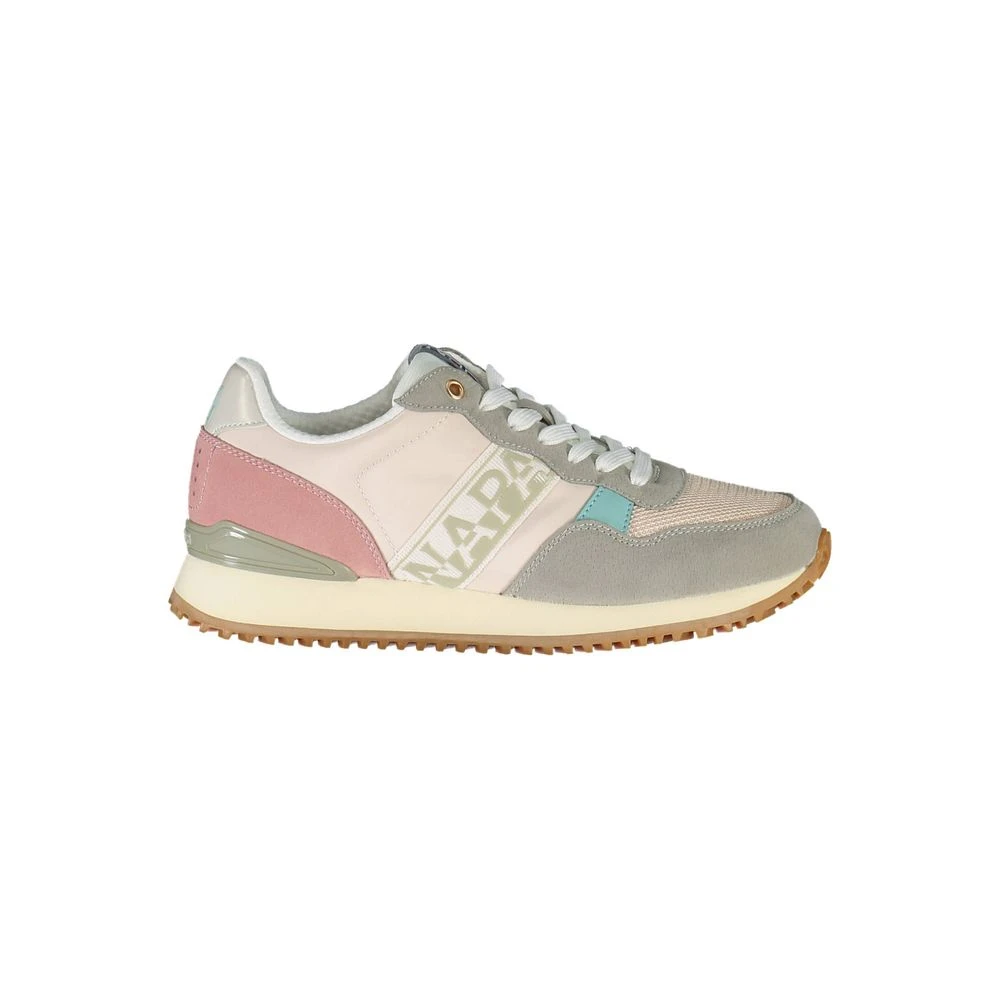 Napapijri Women's Multicolor Pink Sneaker With Contrasting Details - Sneakers - 5 Uk- Shoes