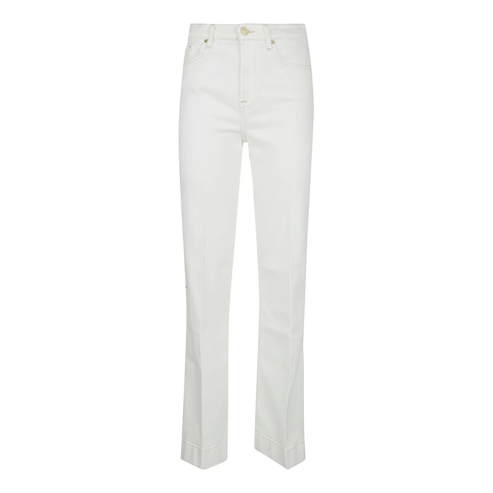 7 For All Mankind Beige Bootcut Jeans, Female, W25, Tailorless Modern Dojo Jeans