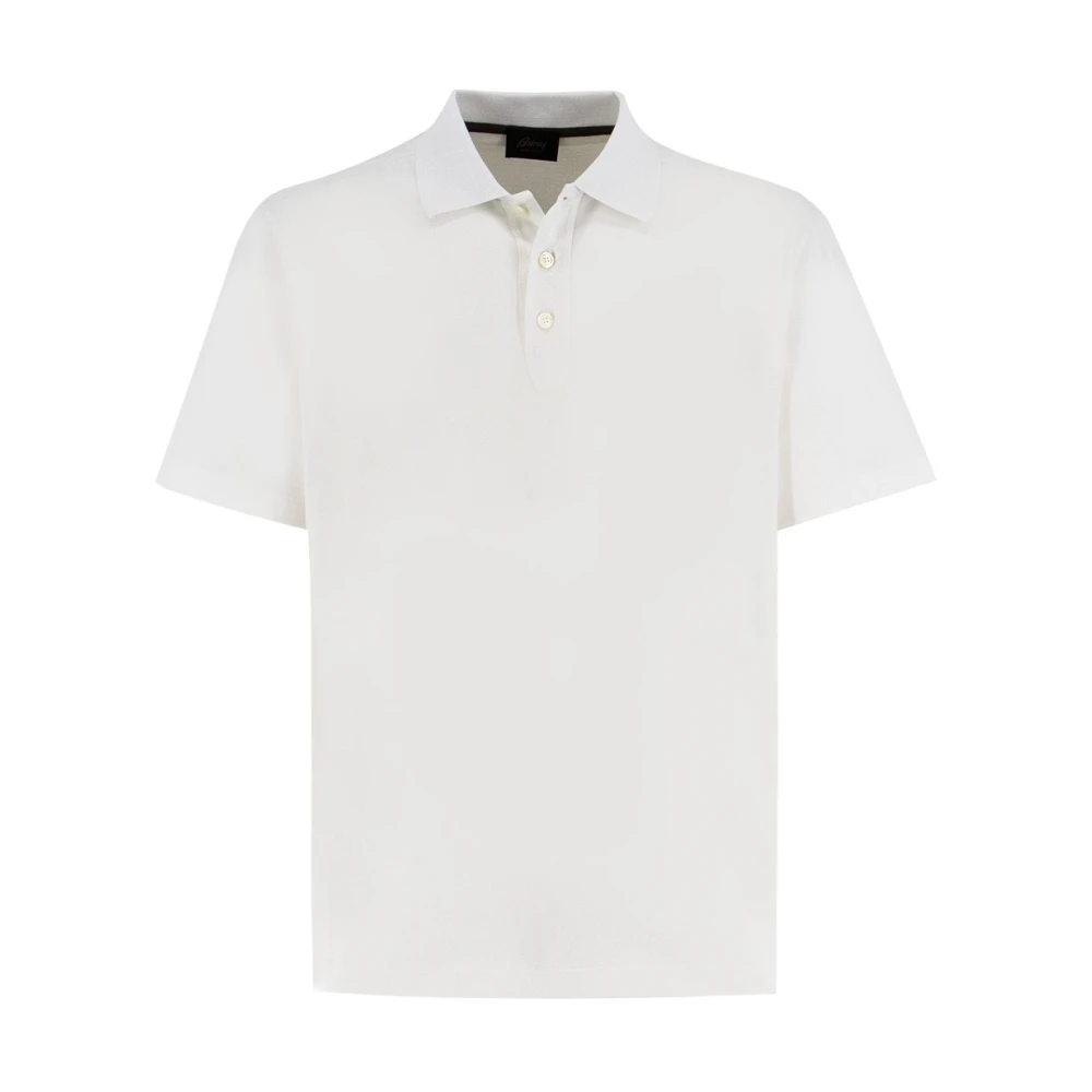 Brioni Katoenen Polo Shirt voor Heren White Heren