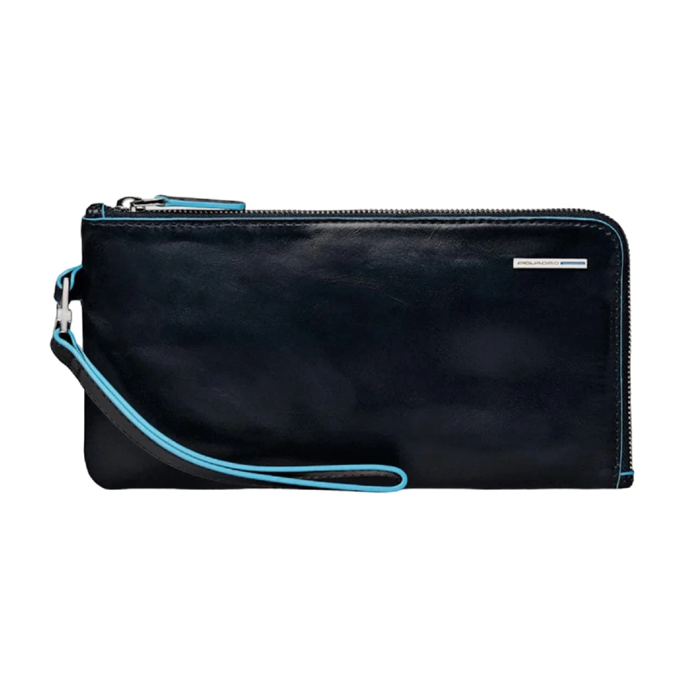 Piquadro Men's Blue Square Wristlet