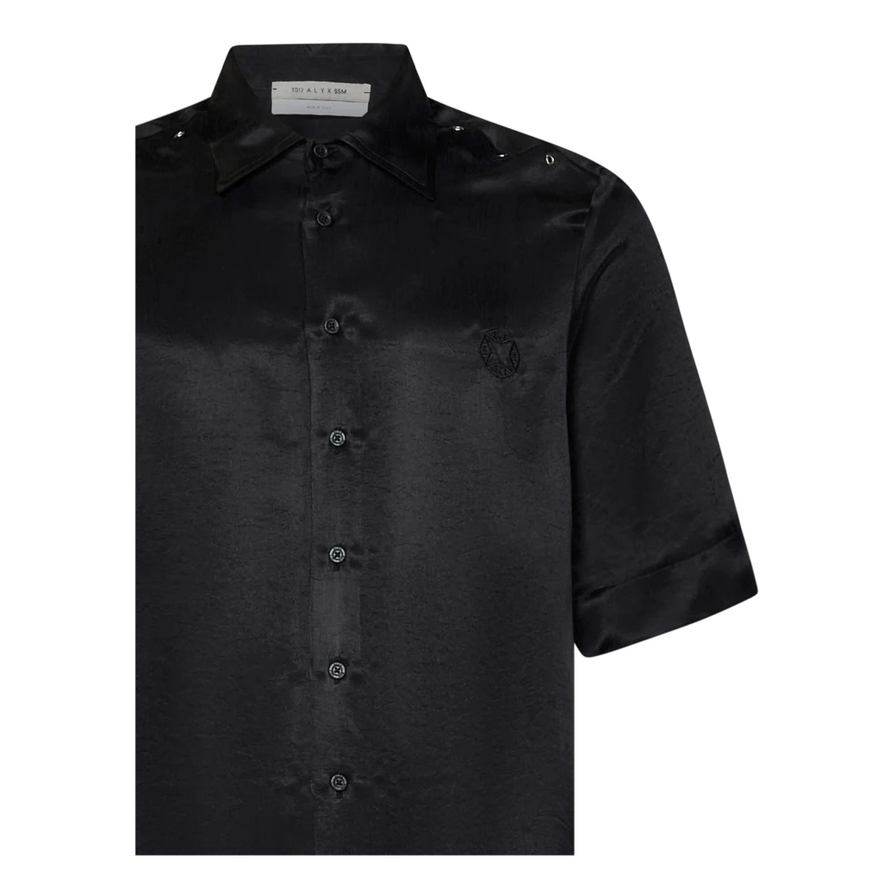 1017 Alyx 9SM Short Sleeve Shirts Black Heren