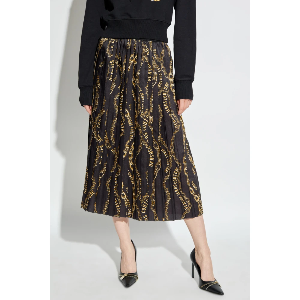 Versace Jeans Couture Geplooide rok Black Dames