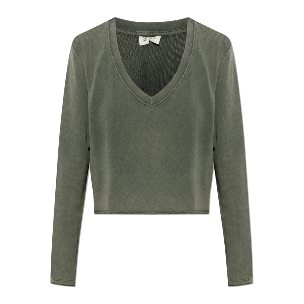 American Vintage Donna Verde Felpe, L, New,