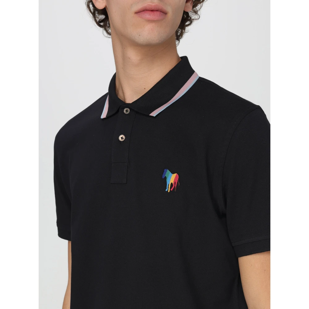 PS By Paul Smith Zebra Polo voor Heren Black Heren