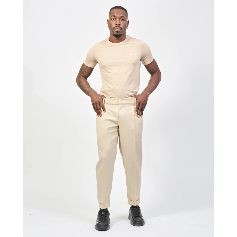 Richmond Zandbroek met Pences en Zakken Beige Heren
