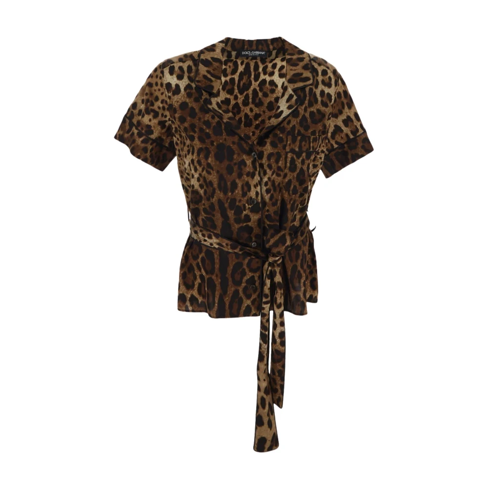 Dolce & Gabbana Brown Shirt Woman Clothing - Female - Shirts - L - Blouses & Shirts