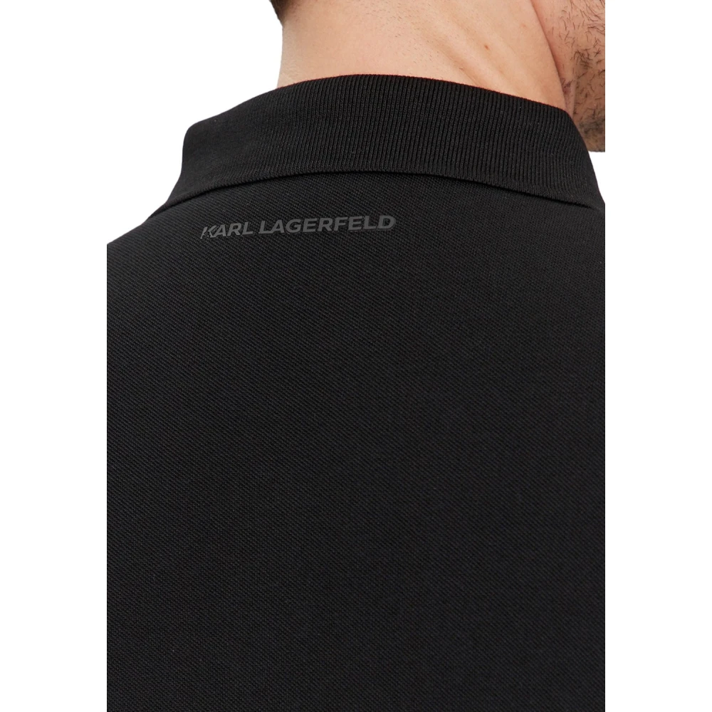 Karl Lagerfeld Klassieke Polo Shirt Black Heren