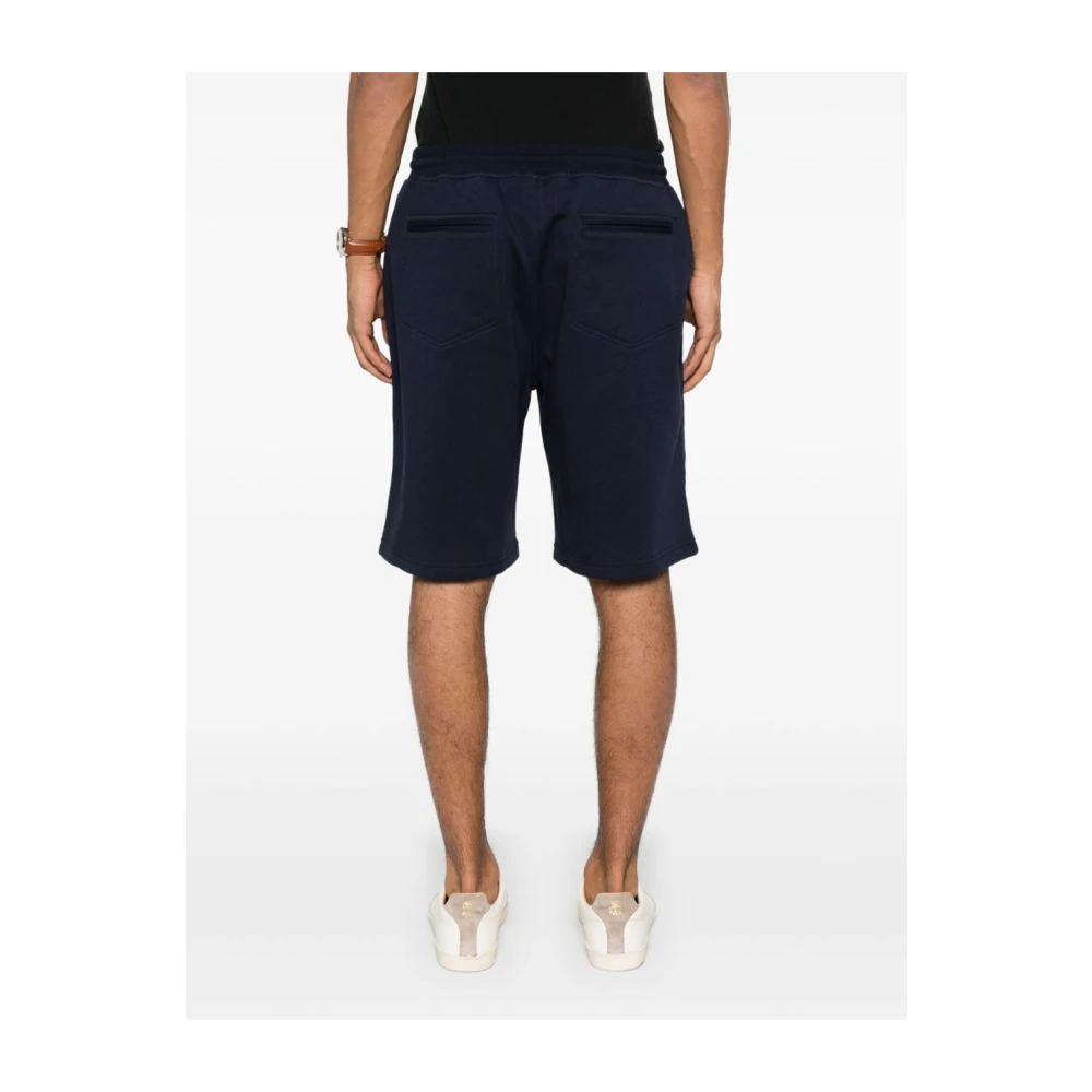 BRUNELLO CUCINELLI Blauwe Shorts voor Mannen Blue Heren