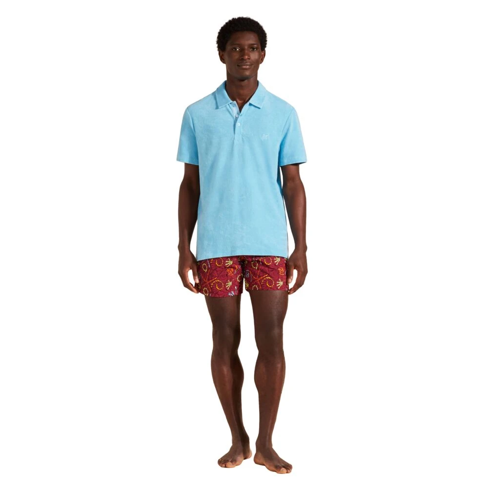 Vilebrequin Heren Terry Polo Shirt Blue Heren