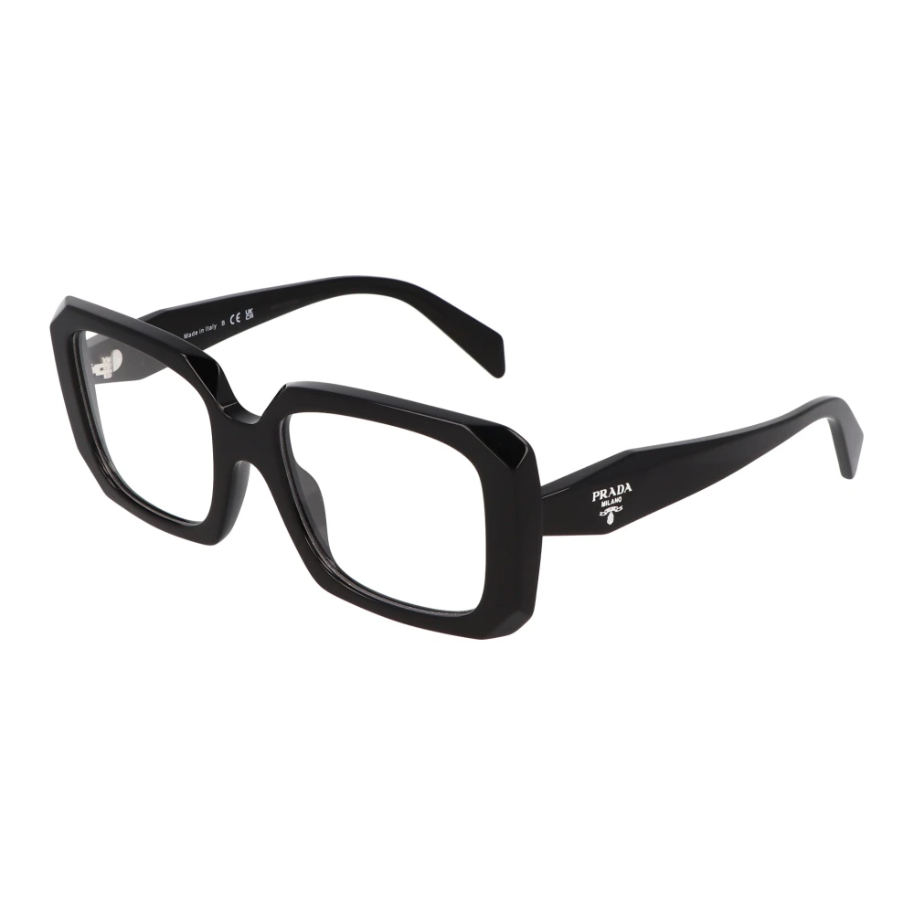 Prada Black Woman Pr C09v 16K1o1 Optical Frames Acetate Pillow Normal - Image 3
