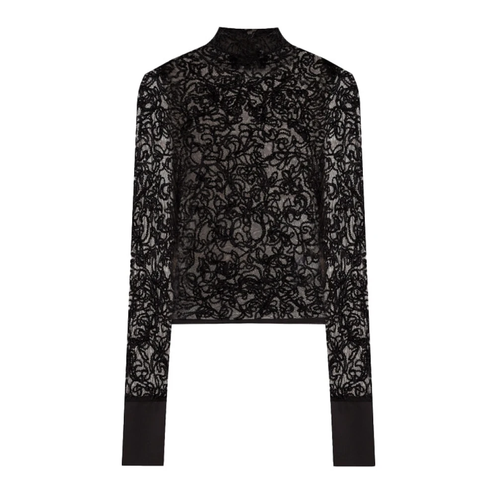 Dondup Women's Black Maglia - Turtlenecks - M - Knitwear