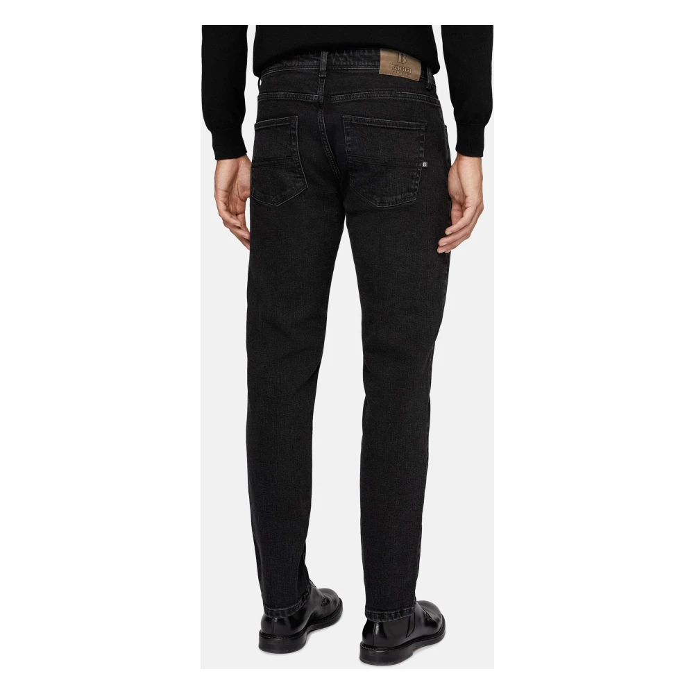 Boggi Milano Stretch Denim Jeans Black Heren