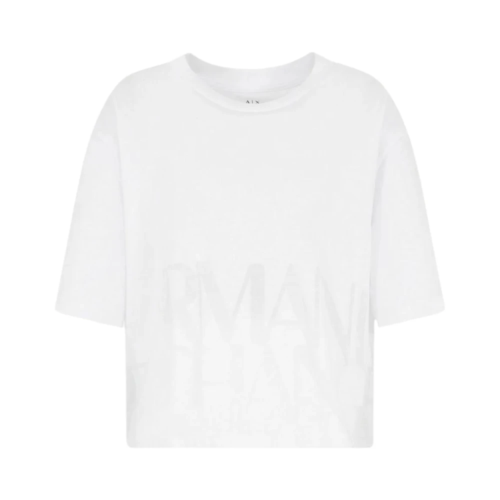 Armani Exchange Optic White T-shirt 3dyt33 yj8xz White Dames