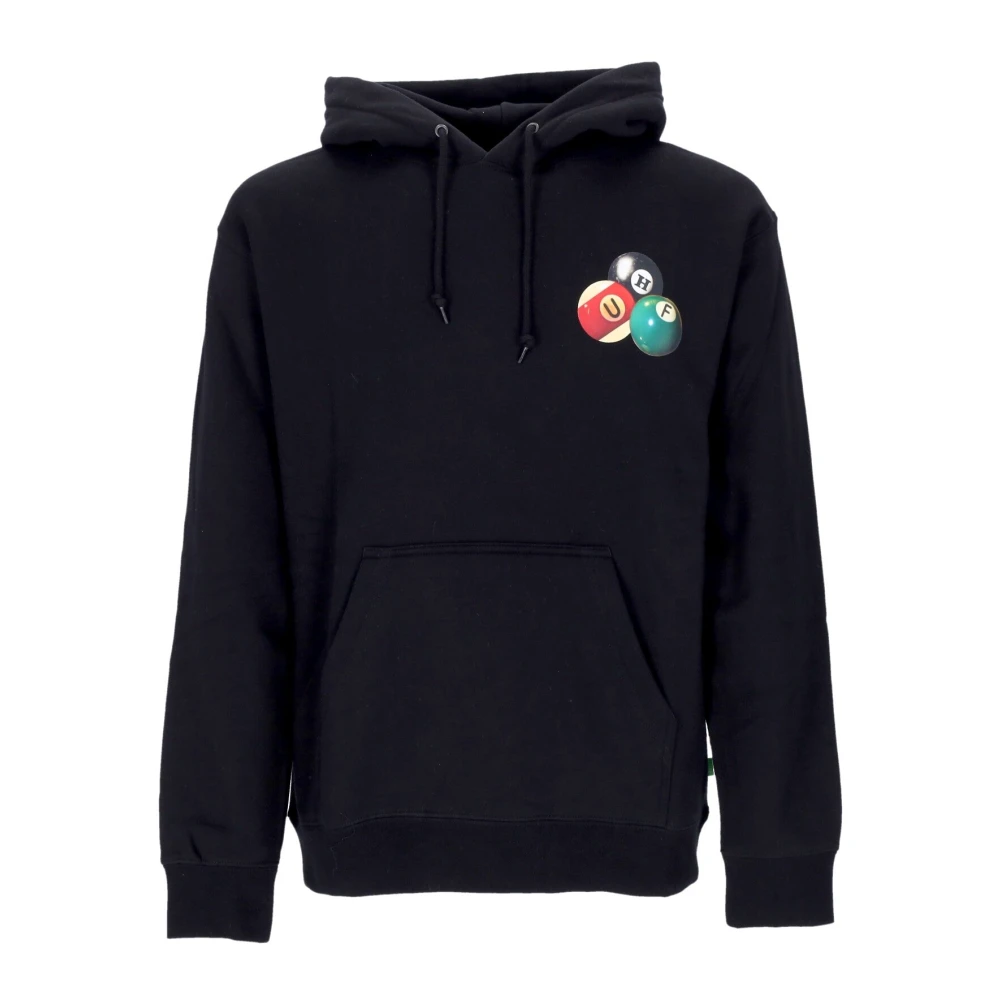HUF Zwarte hoodie met kangoeroezak Black Heren