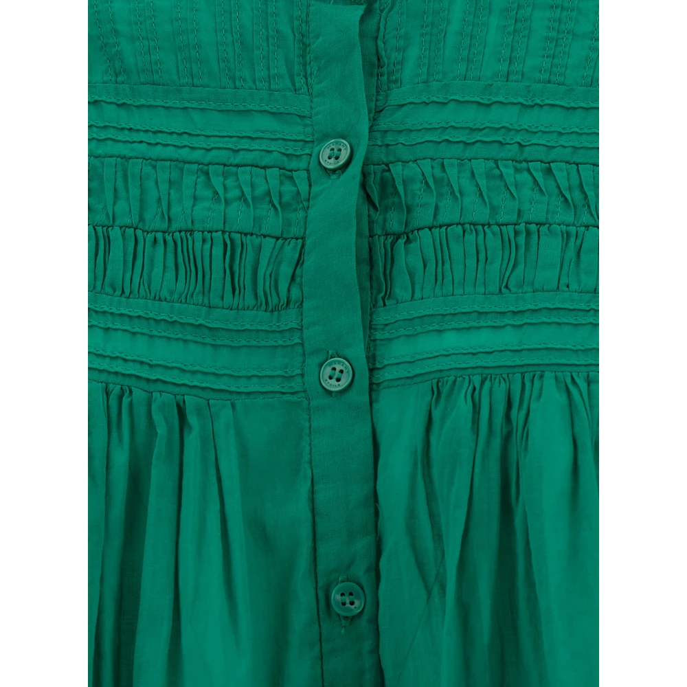 Isabel Marant Étoile Groene Shirt met Geborduurde Knopen Green Dames