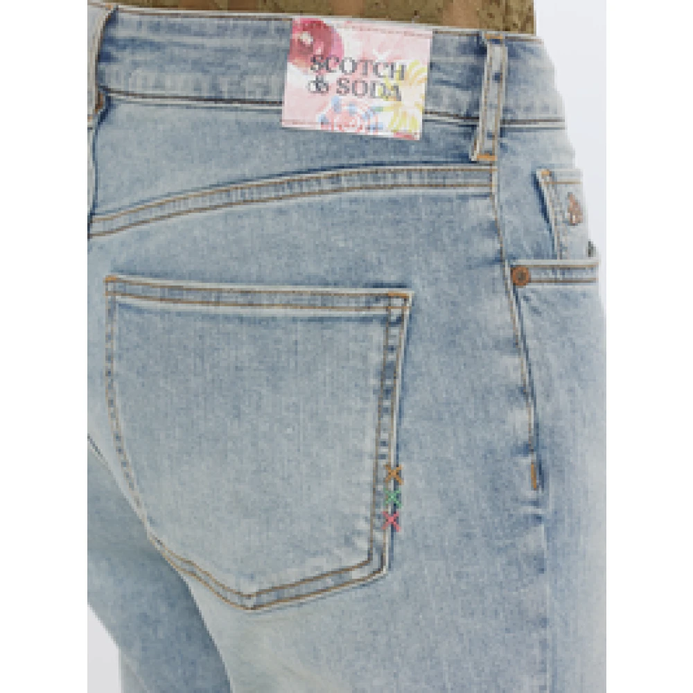 Scotch & Soda Sky Straight Jeans Mish Mash Blue Dames