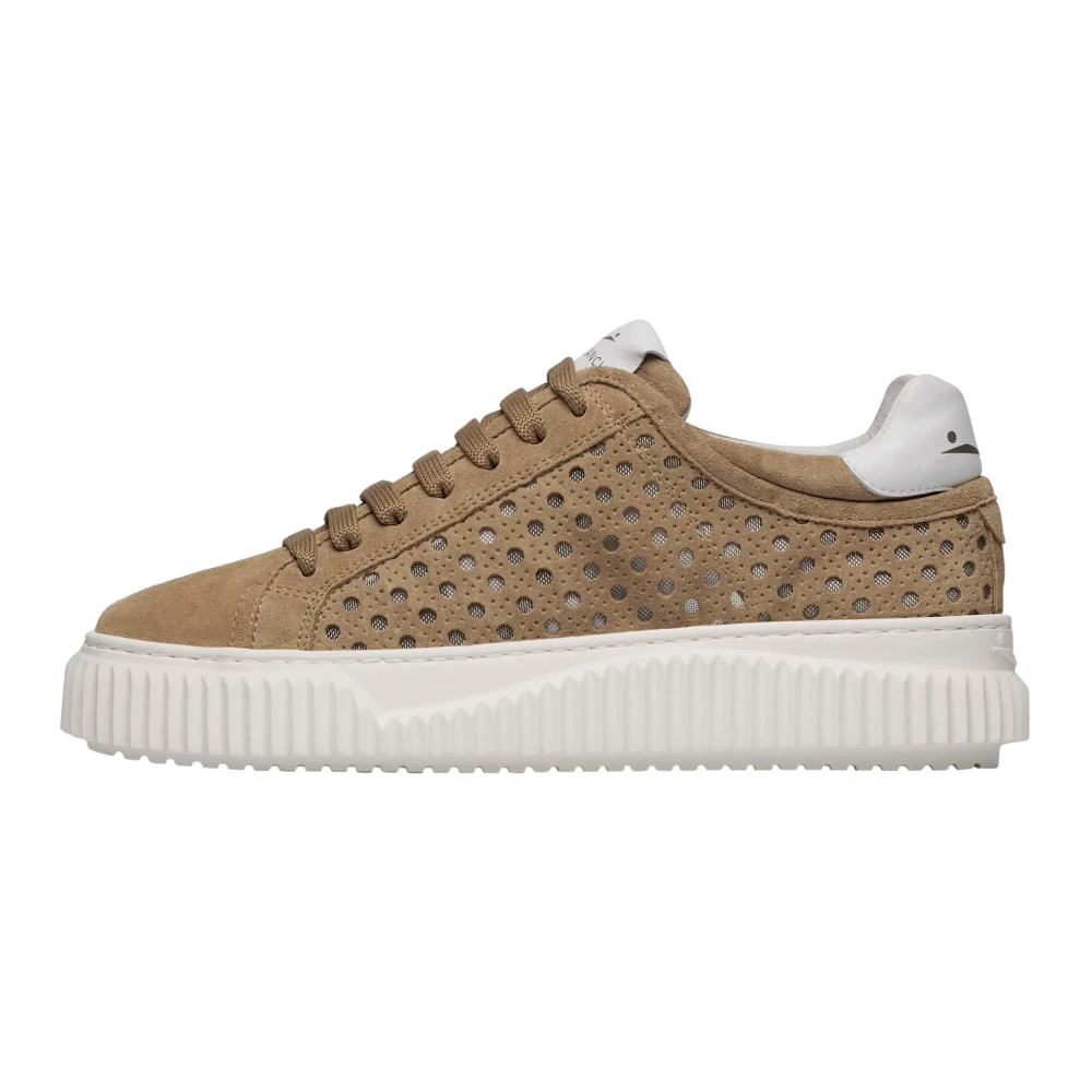 Voile Blanche Herika Perforated Sneakers Dames Schoenen Bruin