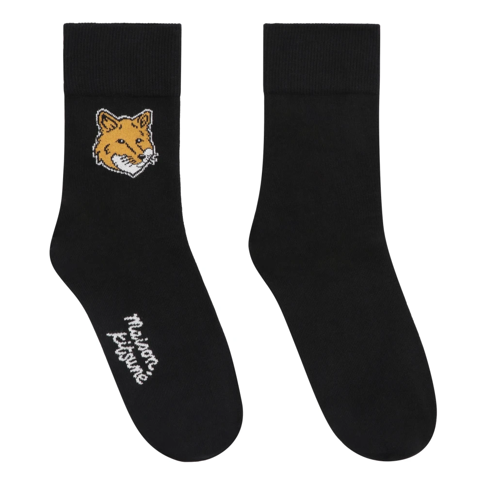 Maison Kitsuné Socks Black Heren