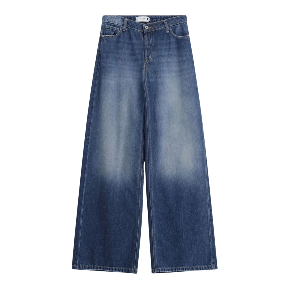 Please Women's Blue Pantalone