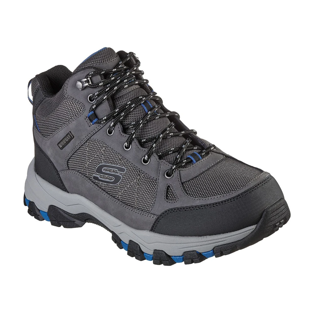 Skechers Waterdichte leren sneakers met Memory Foam Gray Heren