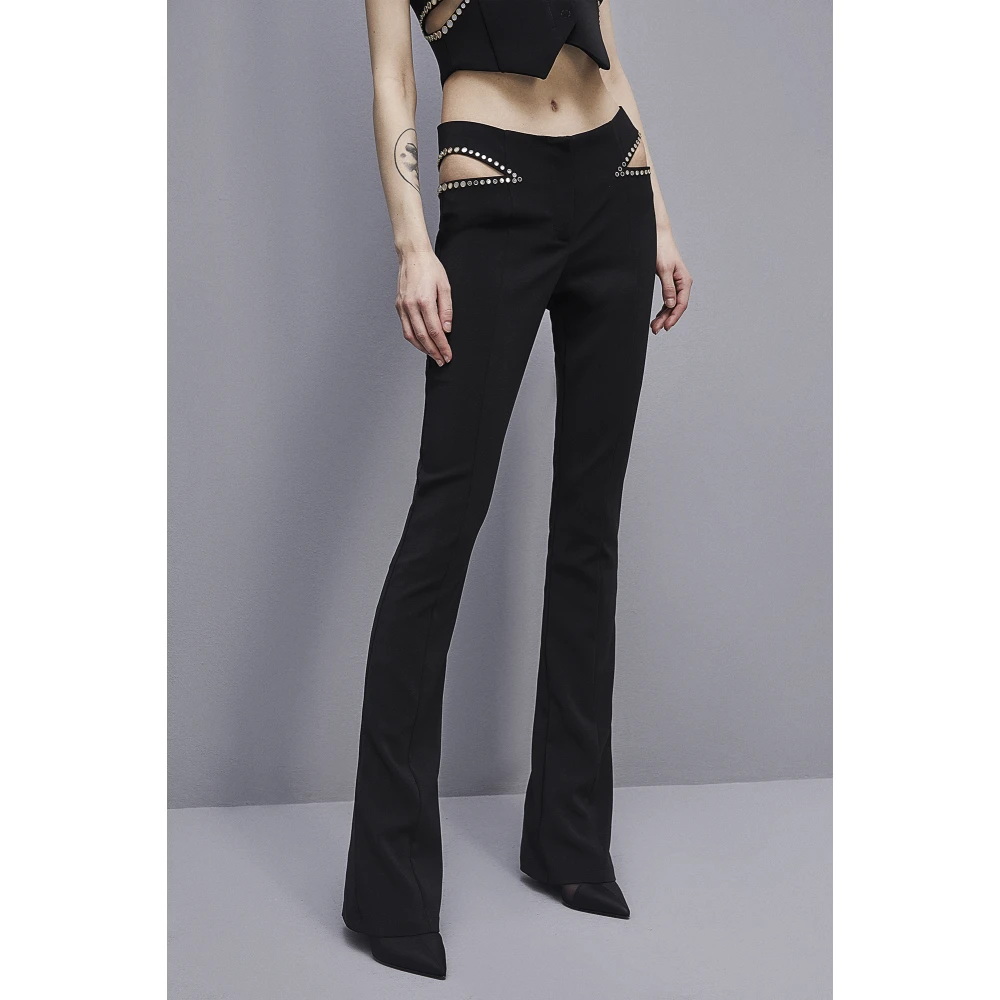 PATRIZIA PEPE Lage taille broek Black Dames