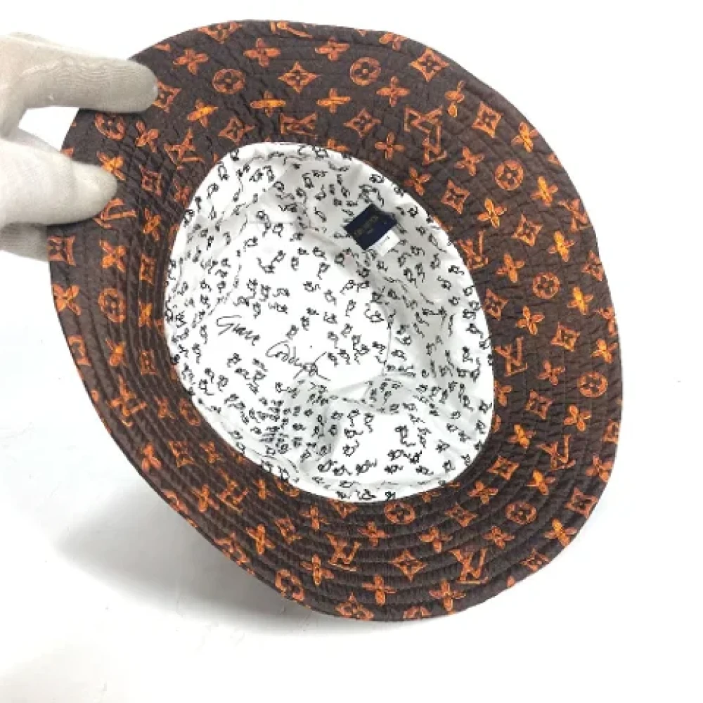 Louis Vuitton Vintage Pre-owned Fabric hats Brown Dames
