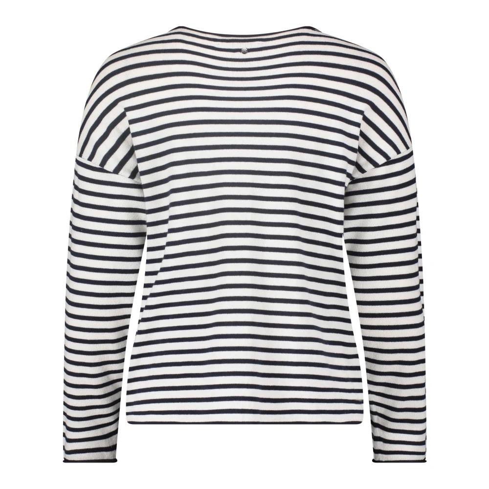 Betty & Co Gestreepte U-hals Trui Multicolor Dames