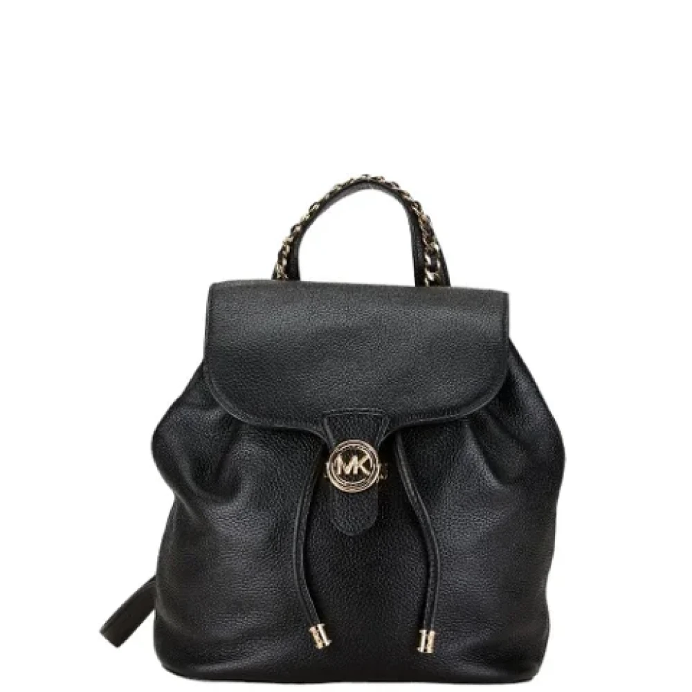 Michael Kors Pre-owned Leather backpacks Black Dames