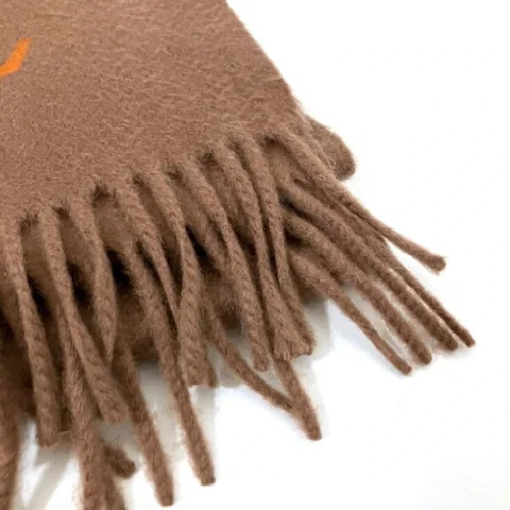 Louis Vuitton Vintage Pre-owned Cashmere scarves Brown Dames