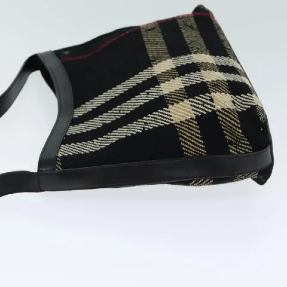 Burberry Vintage Pre-owned Canvas shoulder-bags Black Dames