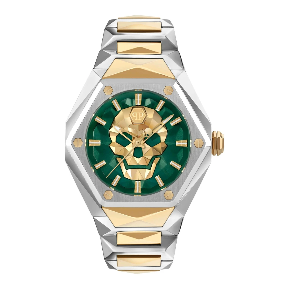 Philipp Plein Men's Green Watches, One Size, The $Kull Spikes