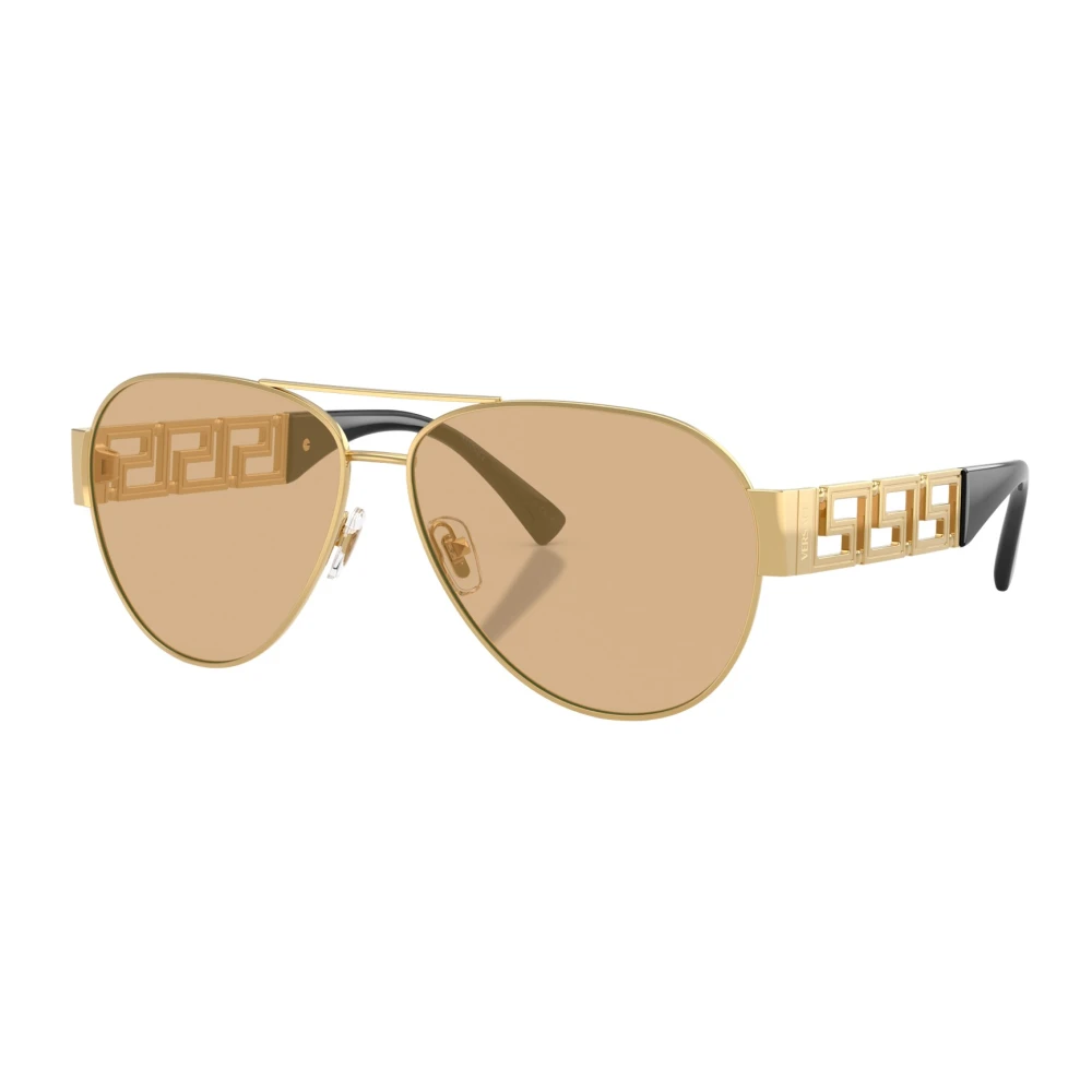 Versace Men's Yellow Sunglasses, 61 Mm, Aviator Sunglasses