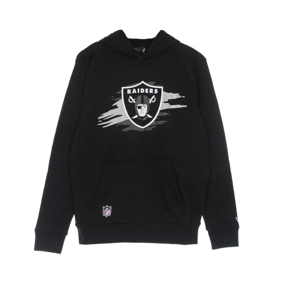New Era Men's Black Hoodies, Xl, Nfl Tear Logo Hoodie /Grey