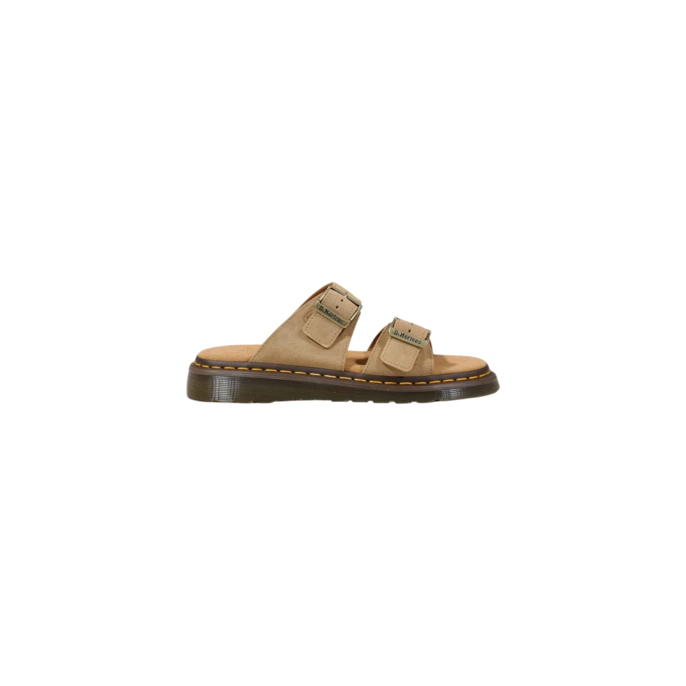 Dr. Martens Men's Beige Stylish Leather Low Shoes For - Sliders - 10 Uk - Shoes