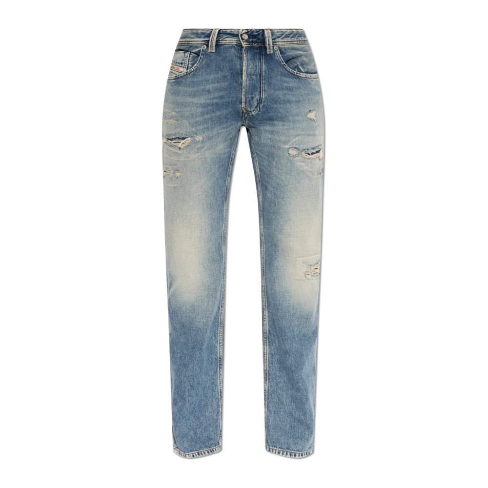 Diesel Blue Straight Fit Jeans, Male, W31 L32, 1985 Larkee Jeans