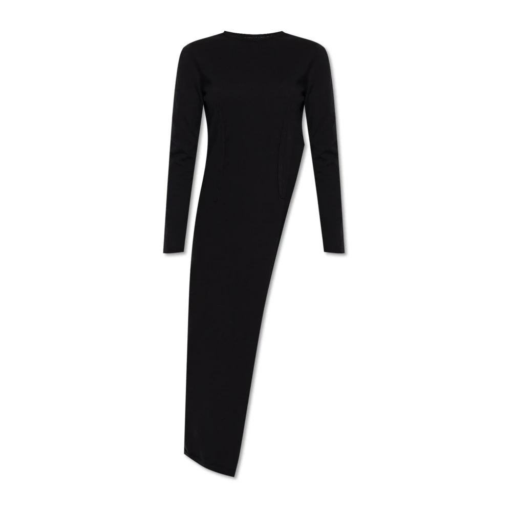 MM6 Maison Margiela Lange top met split Black Dames