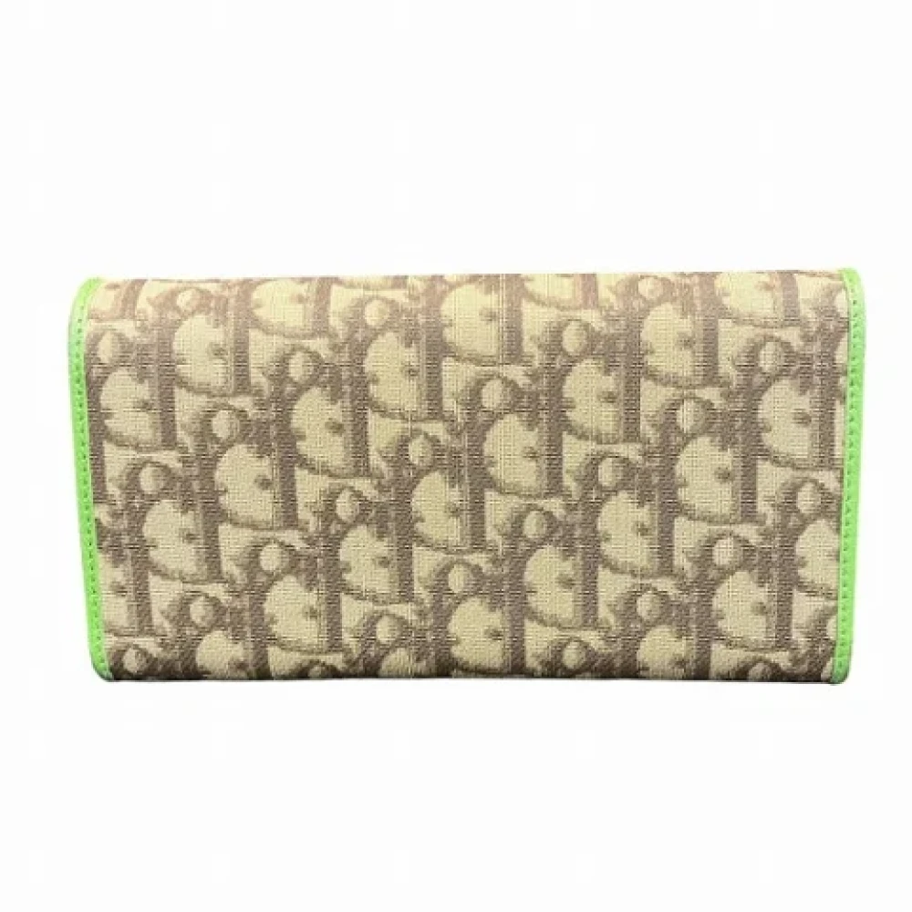 Dior Vintage Pre-owned Canvas wallets Brown Dames
