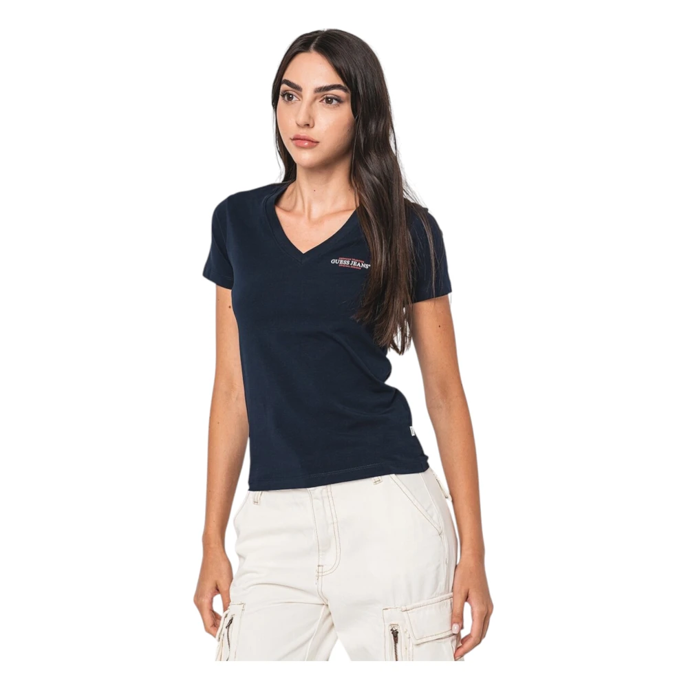 Guess - Tops > T-Shirts - Blue - Guess - Modalova