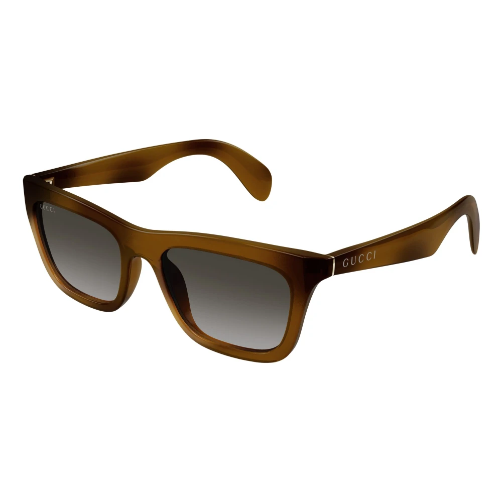 Gucci Men's Brown Sunglasses, 53 Mm, Rectangular Frame Sunglasses