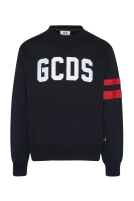 Logostickad sweatshirt