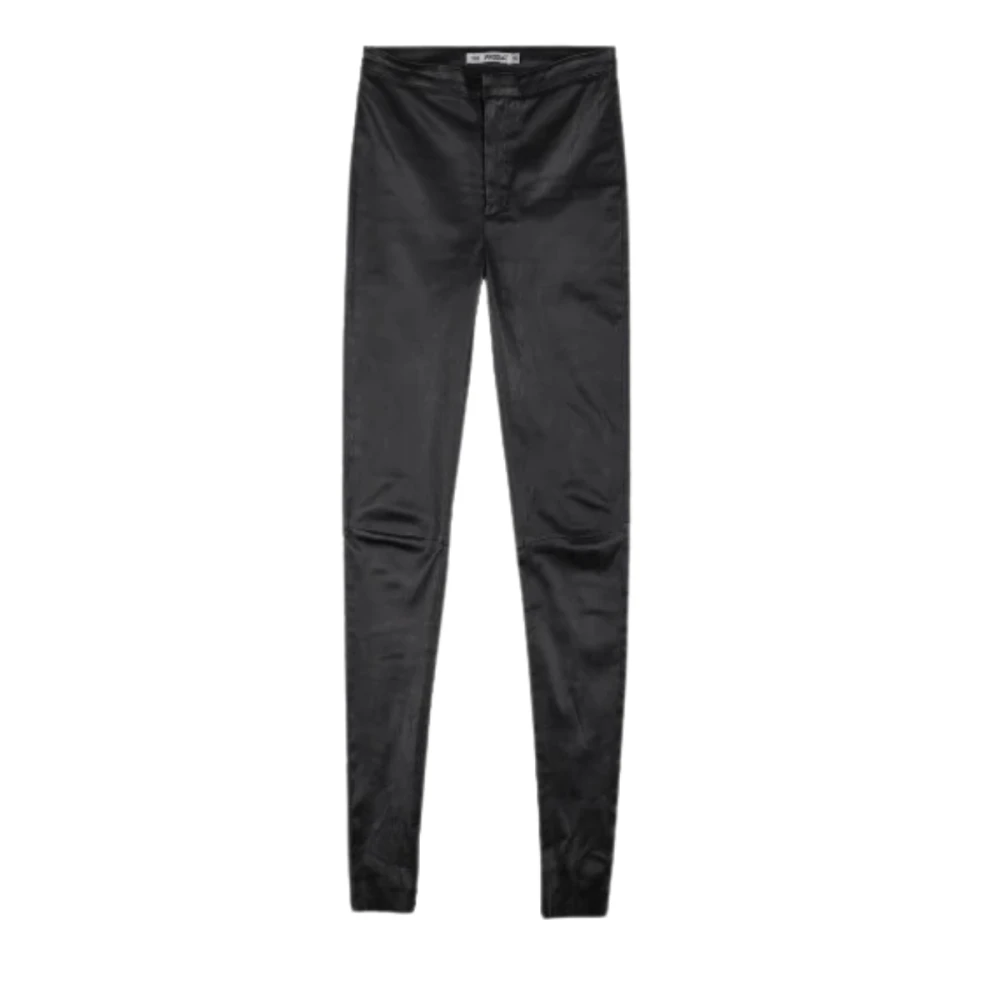 Sort The Product Leather Pant- Black Bukser
