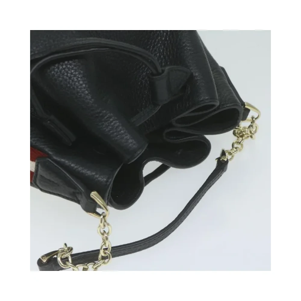 Bally Pre-owned Leather shoulder-bags Black Dames