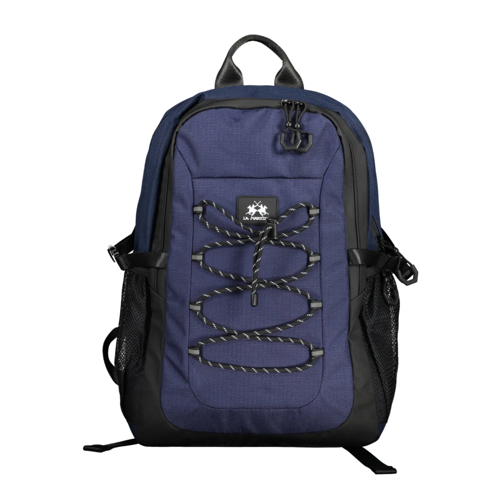 La Martina Men's Blue Backpack With Laptop Compartt