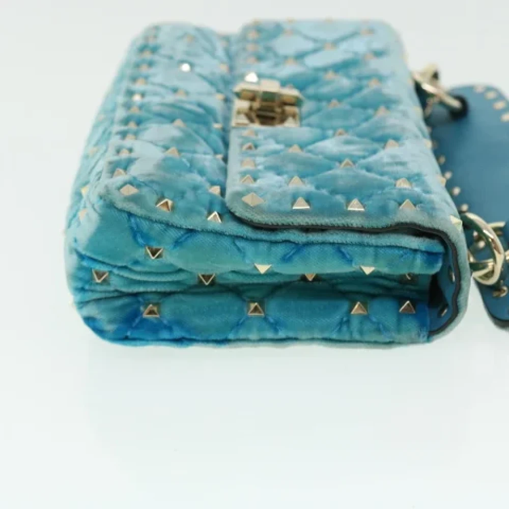 Valentino Vintage Pre-owned Fabric shoulder-bags Blue Dames