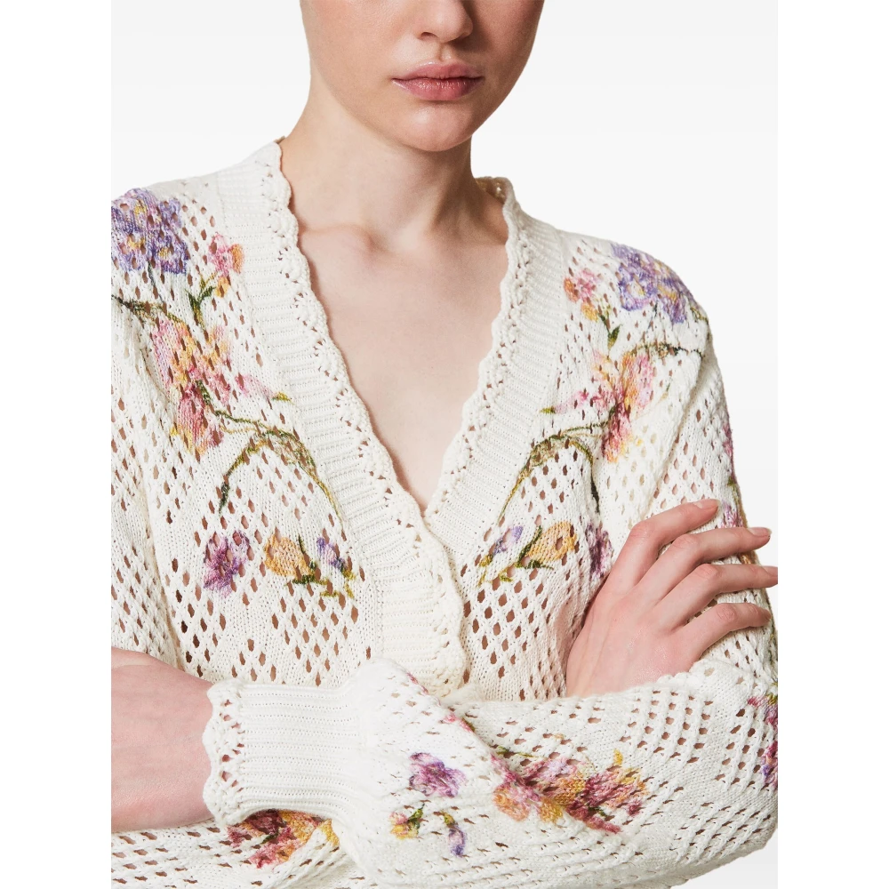 Twinset Multicolor Moeder van Parel Cardigan Multicolor Dames
