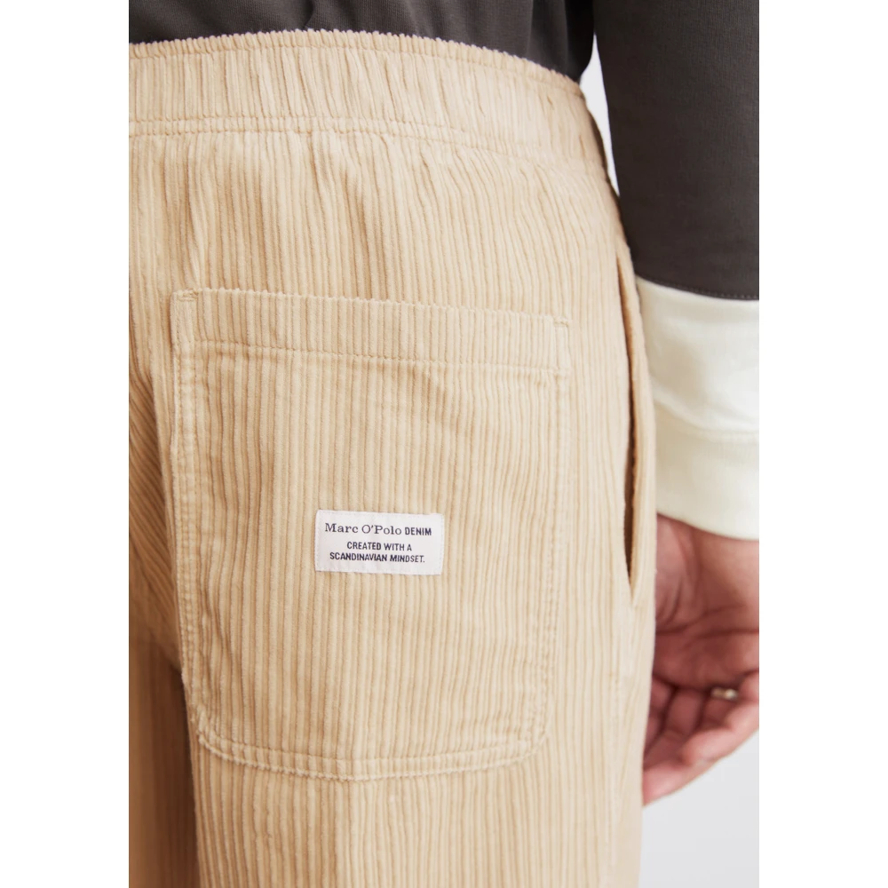Marc O'Polo Ribfluwelen joggingbroek Black Heren