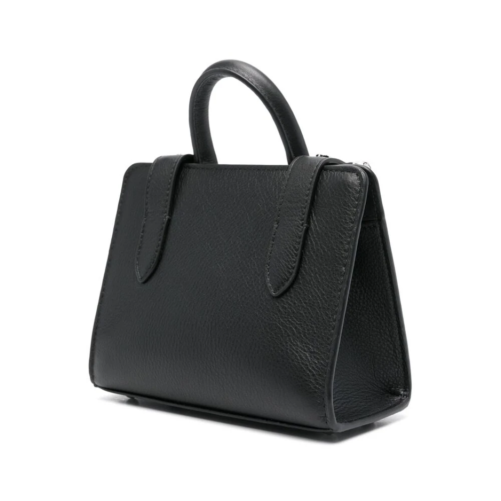 Strathberry Zwarte Leren Schoudertas met Ketting Black Dames