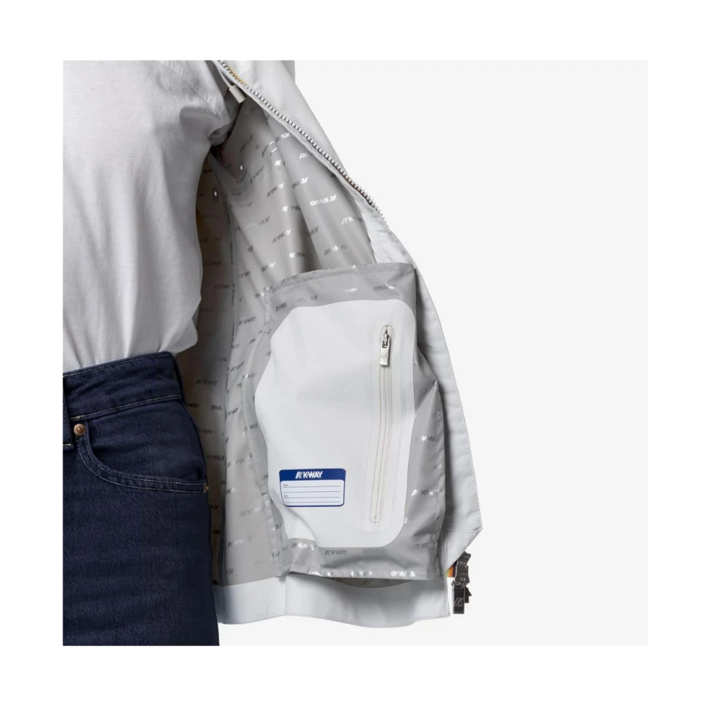 K-way Polyester Puffer en Parka Jassen White Dames